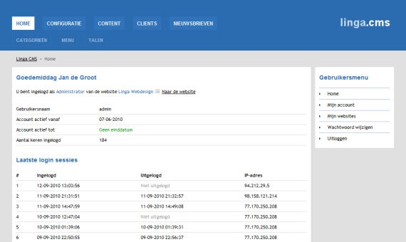 Linga CMS: website onderhoud made easy