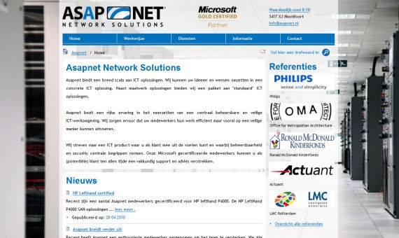 Professionele website incl. Linga CMS vanaf &euro; 1100